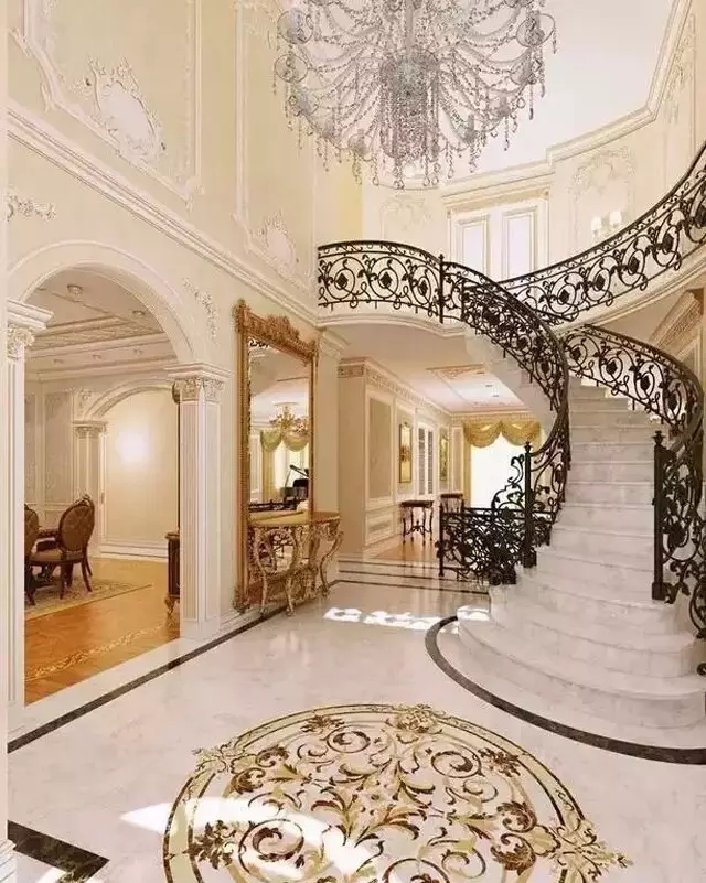 豪华别墅楼梯怎样设计好看？-「御墅国际装饰」